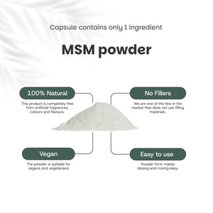 MSM powder goyu superfood supplement