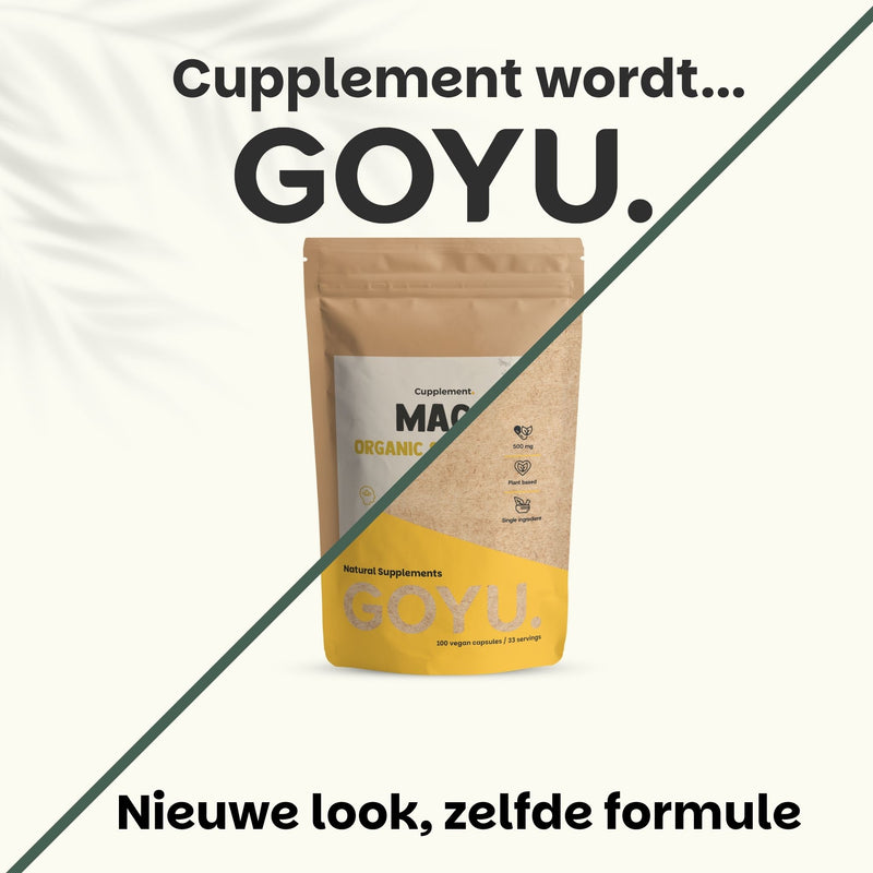 Maca capsules goyu supplement superfood