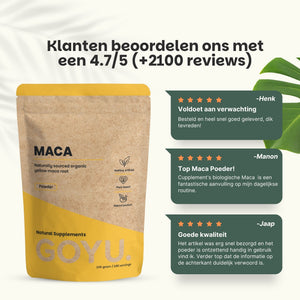Biologisch Maca poeder goyu supplement superfood