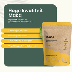 Biologisch Maca poeder goyu supplement superfood