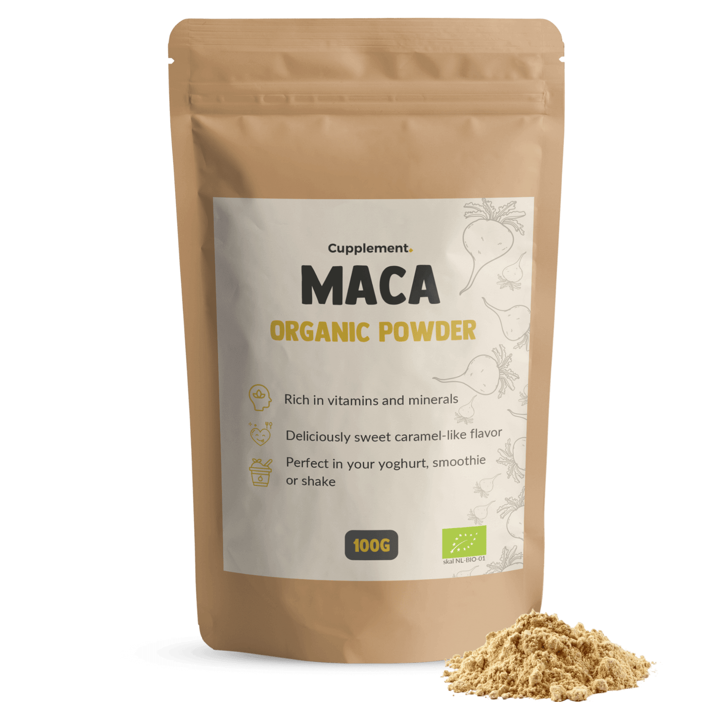 Maca Powder Organic Cupplement Superfood Supplement