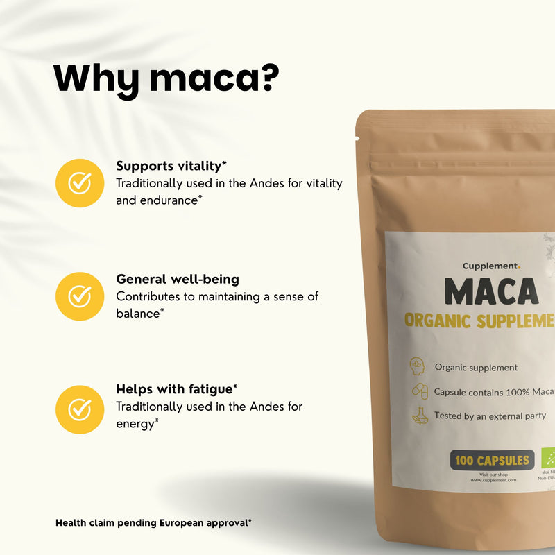 Maca capsules goyu supplement superfood