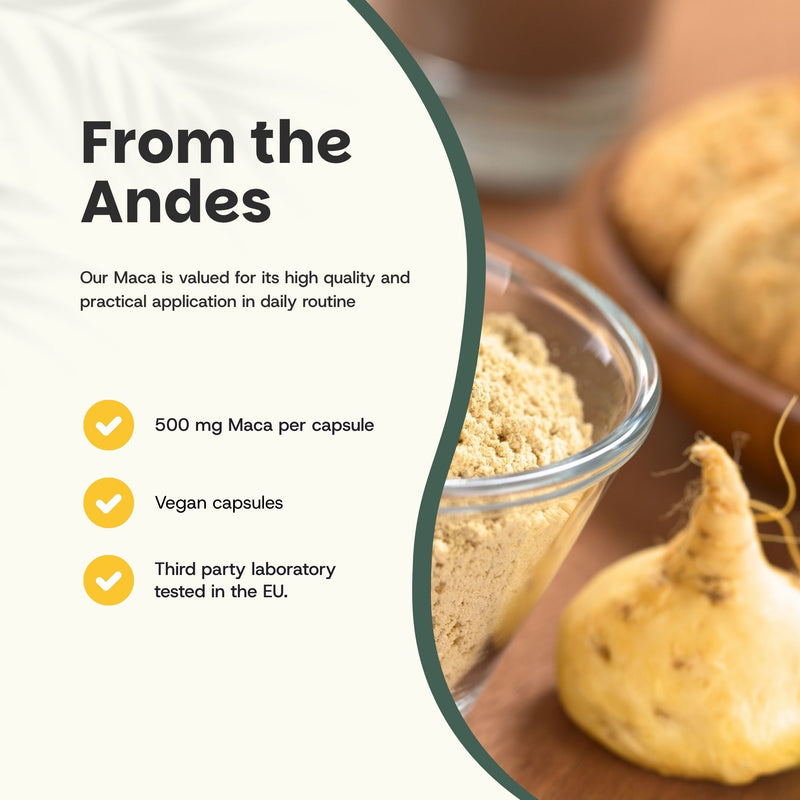 Maca capsules goyu supplement superfood