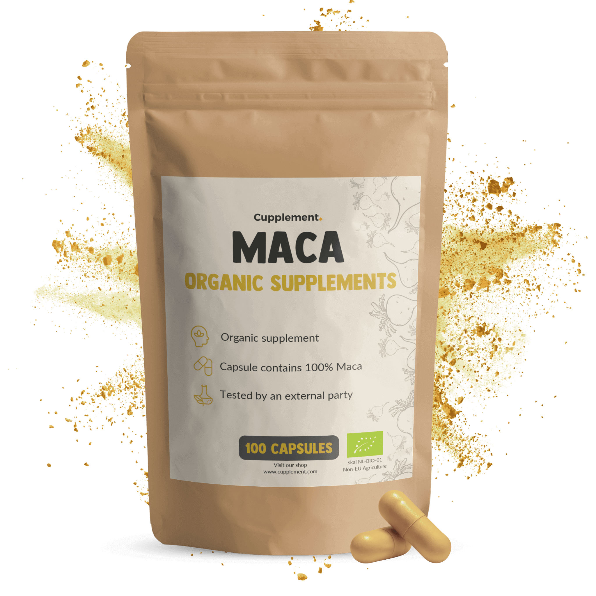 Maca Capsules 500 mg Organic