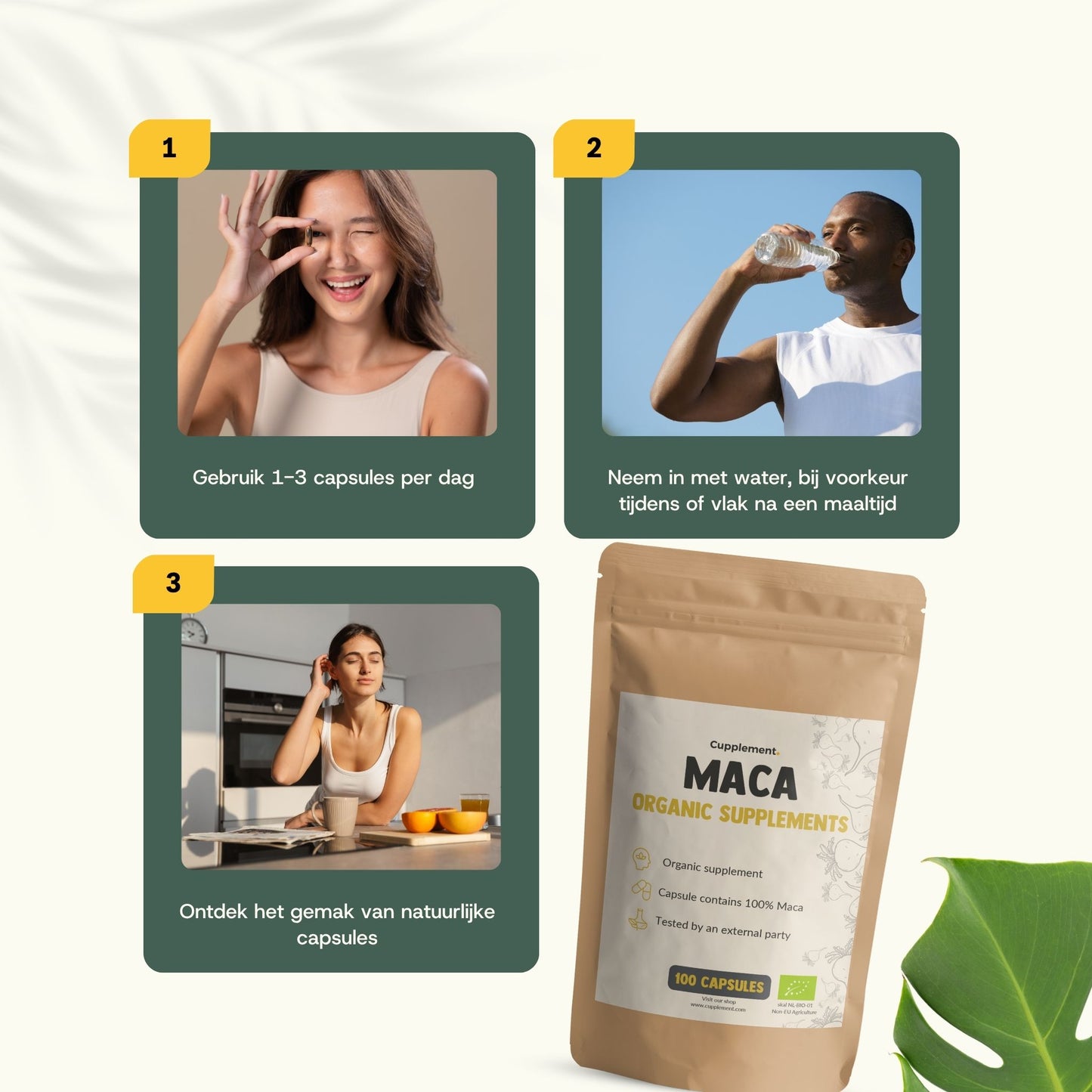 Maca capsules goyu supplement superfood