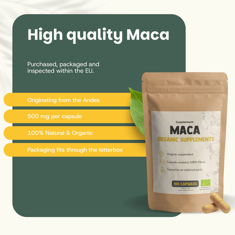 Maca capsules goyu supplement superfood