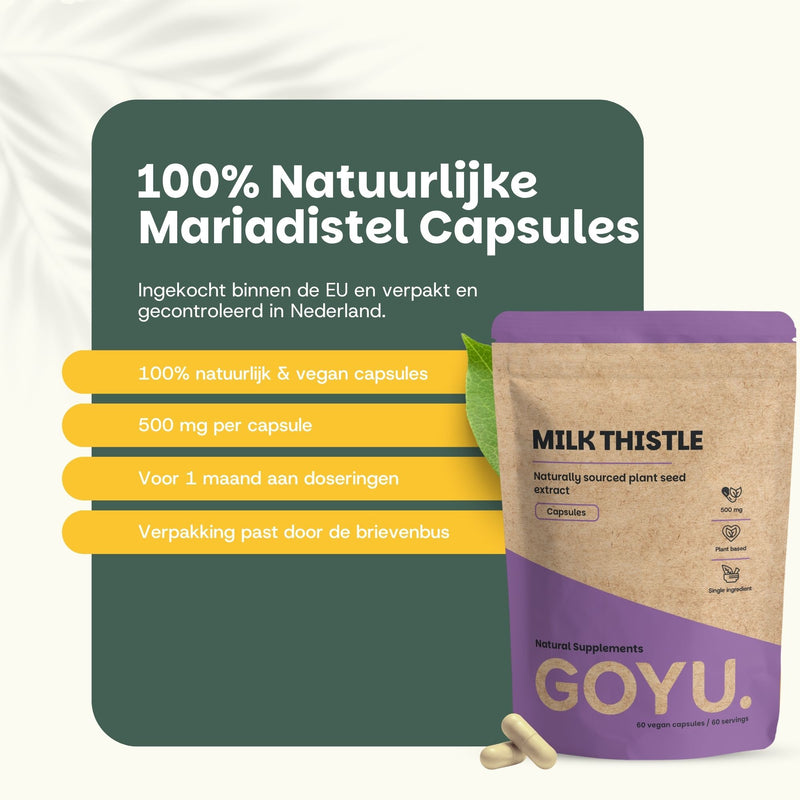 Mariadistel extract capsules goyu supplement superfood
