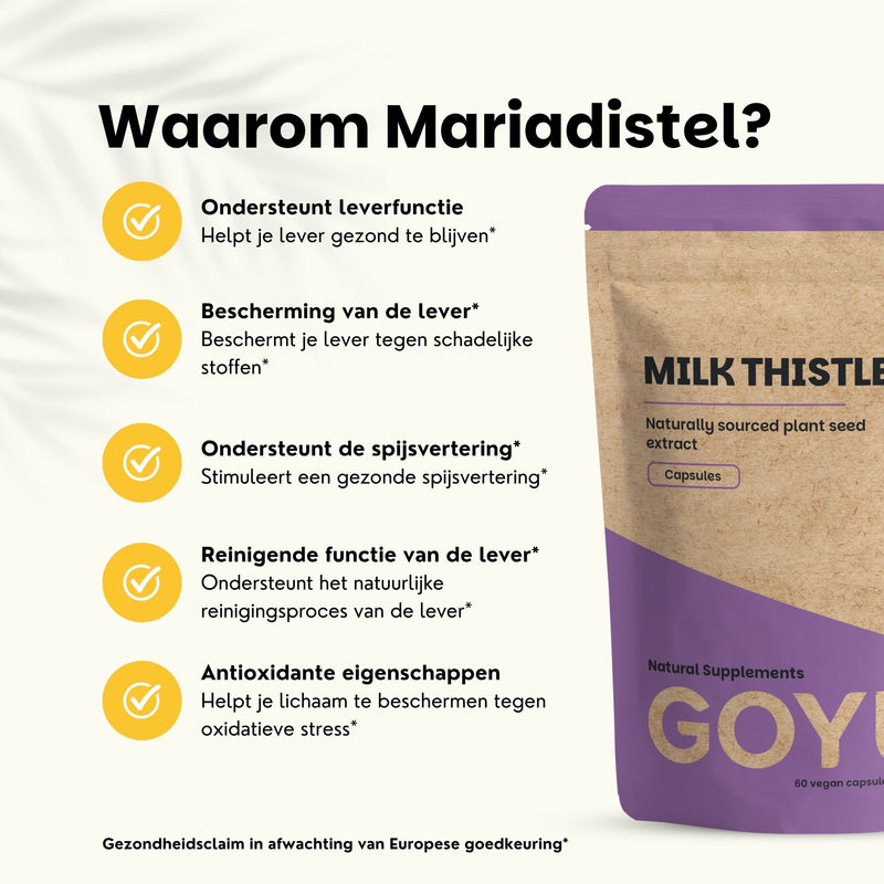 Mariadistel extract capsules goyu supplement superfood