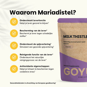 Mariadistel extract capsules goyu supplement superfood