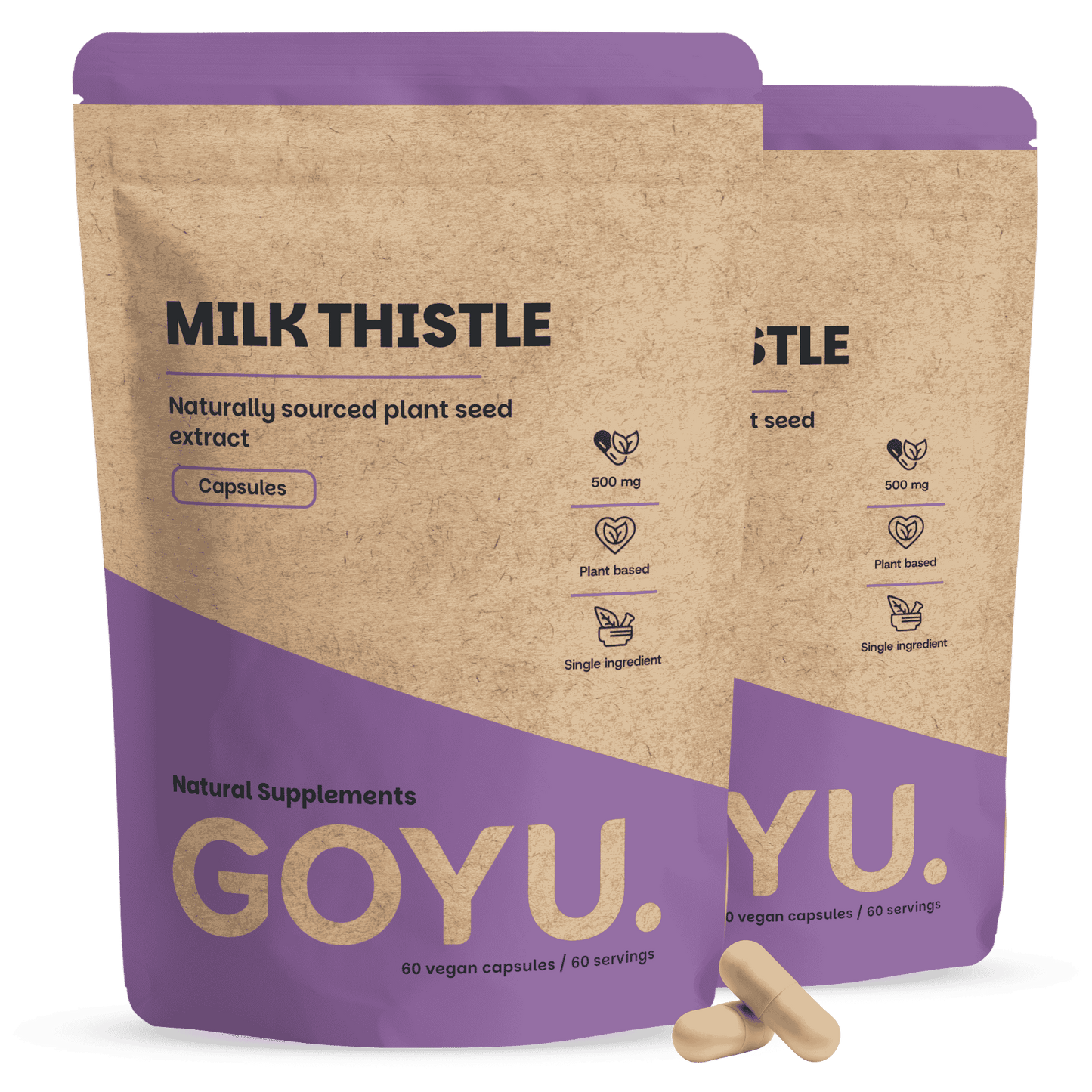 Milk Thistle Extract 500 mg capsules