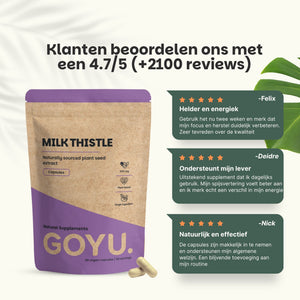 Mariadistel extract capsules goyu supplement superfood