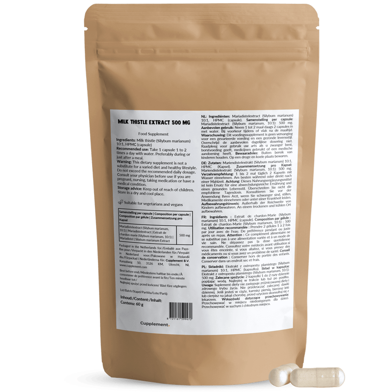 Mariadistel extract capsules goyu supplement superfood