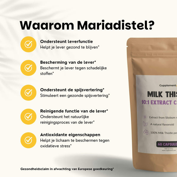 Mariadistel extract capsules goyu supplement superfood