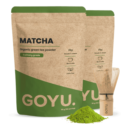 Matcha Poeder met Matcha Whisk
