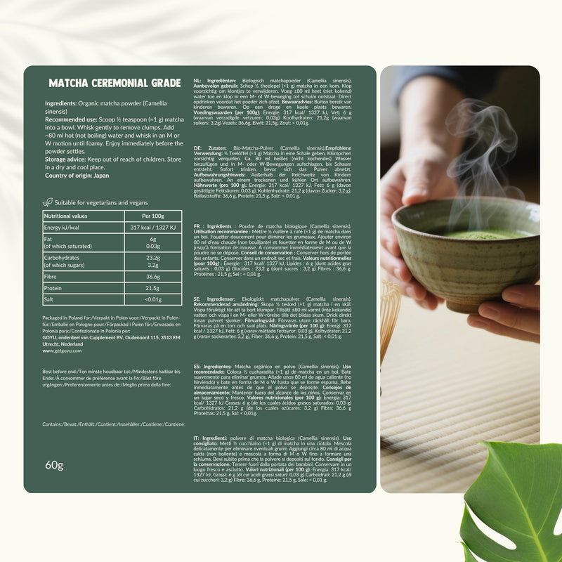 Matcha Poeder Ceremonial Grade
