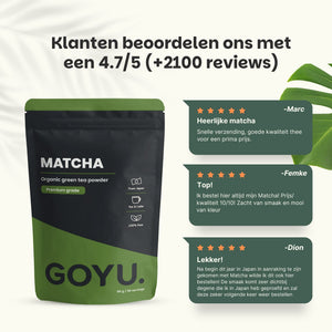 Biologische Premium Matcha Thee poeder goyu supplement superfood