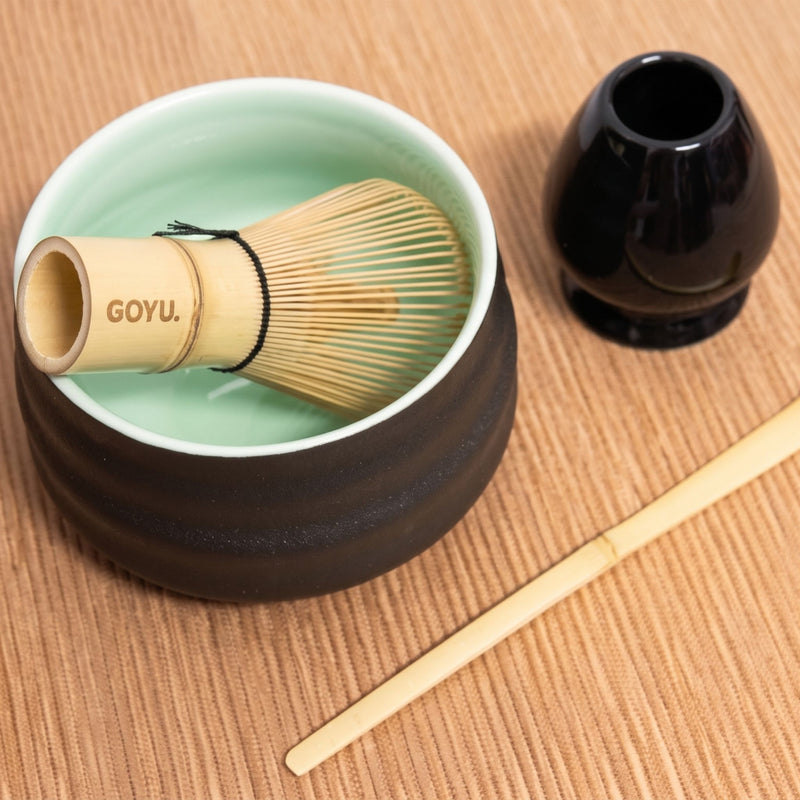 Matcha set zwart Goyu superfood supplement
