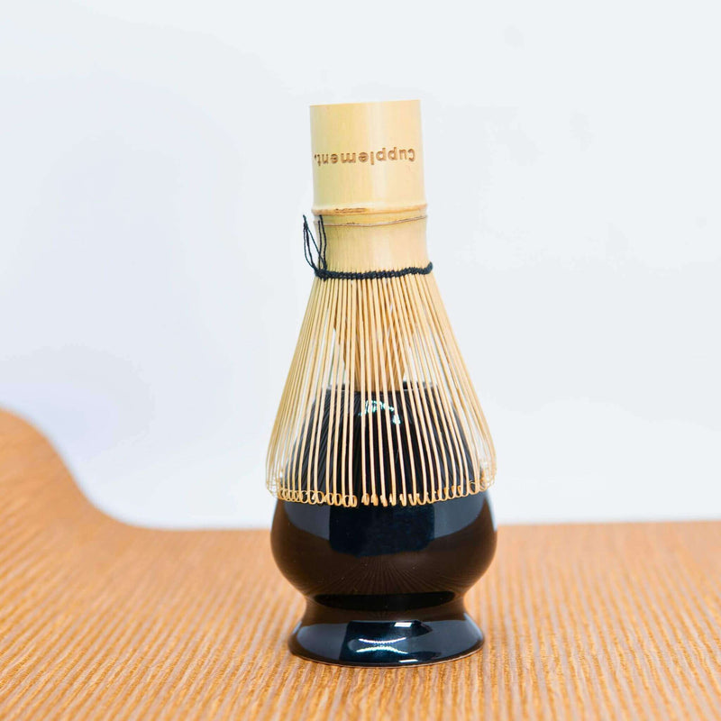 Matcha thee set zwart Whisk op houder goyu superfood supplement