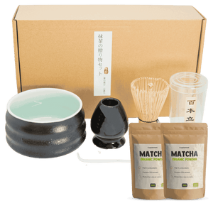 Matcha thee set zwart afleverpakket goyu superfood supplement