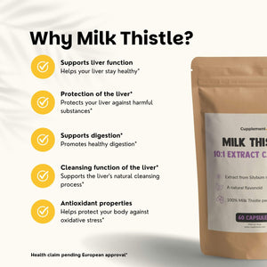 Milk thistle extract capsules goyu supplement superfood