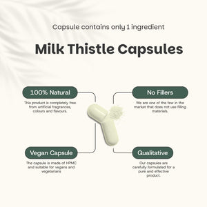 Milk thistle extract capsules goyu supplement superfood