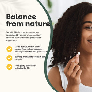 Milk thistle extract capsules goyu supplement superfood