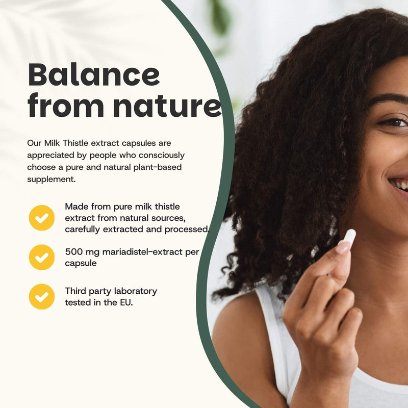 Milk thistle extract capsules goyu supplement superfood