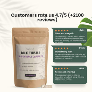 Milk thistle extract capsules goyu supplement superfood