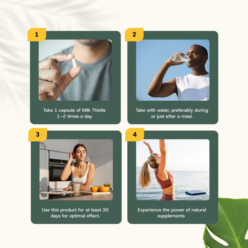 Milk thistle extract capsules goyu supplement superfood