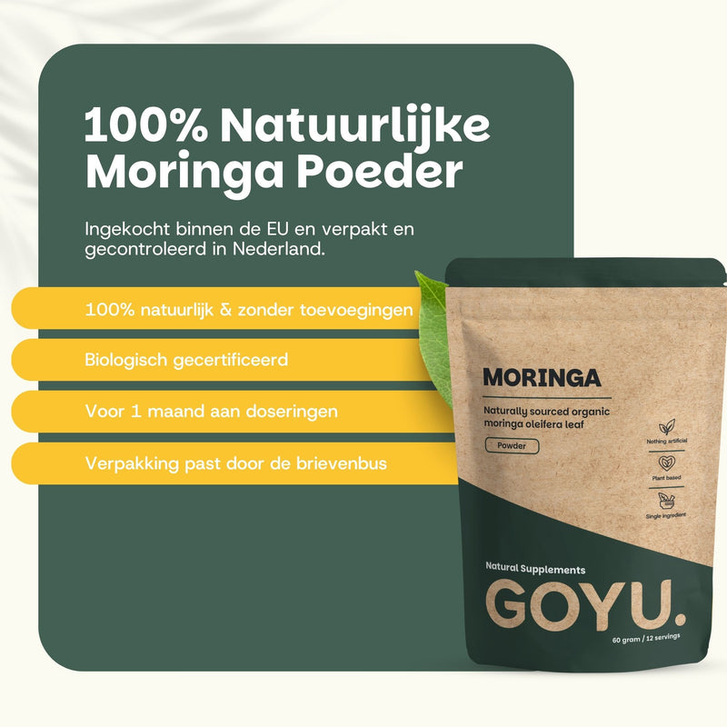 Biologisch Moringa poeder goyu supplement superfood