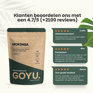 Biologisch Moringa poeder goyu supplement superfood