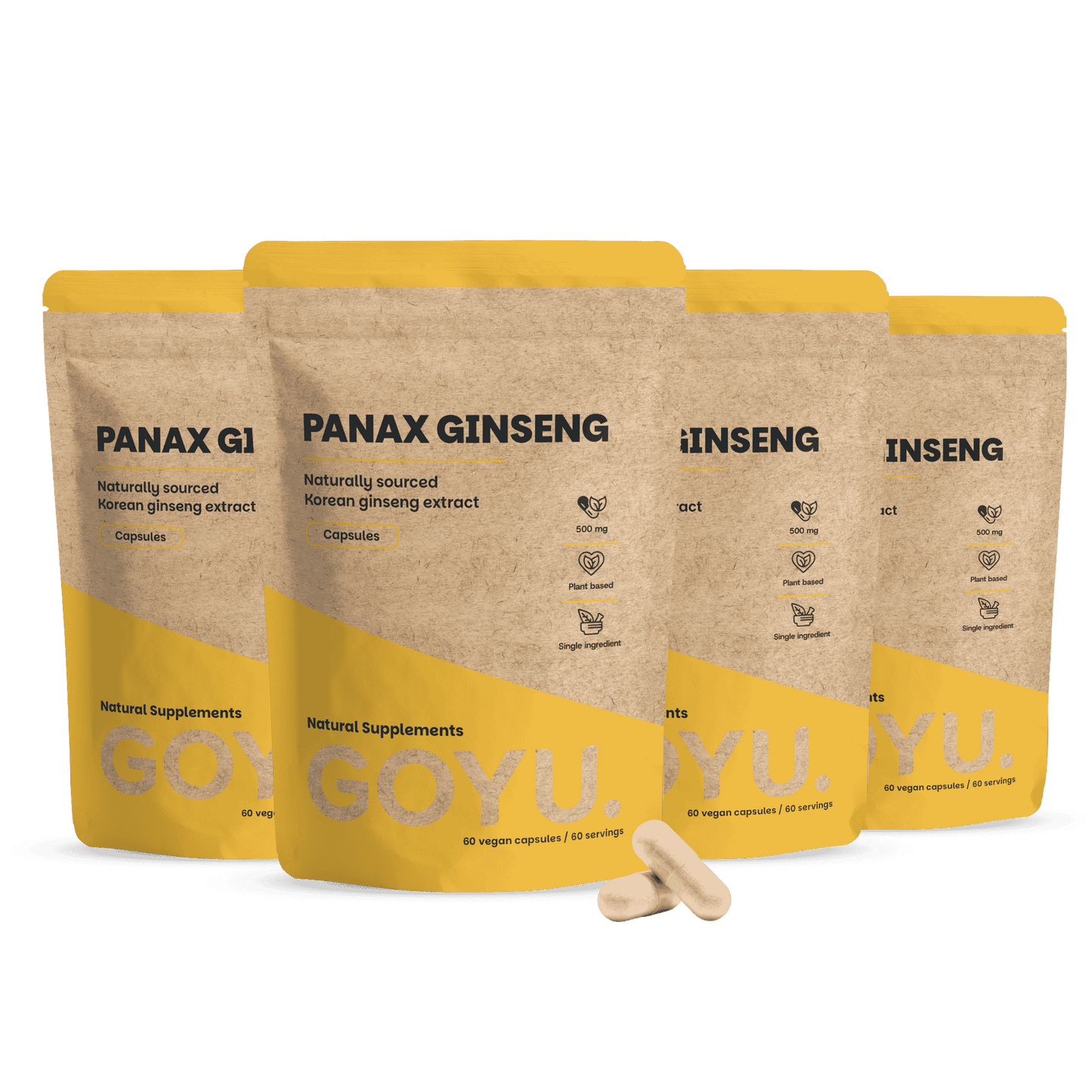 Panax Ginseng Extract Capsules 500mg
