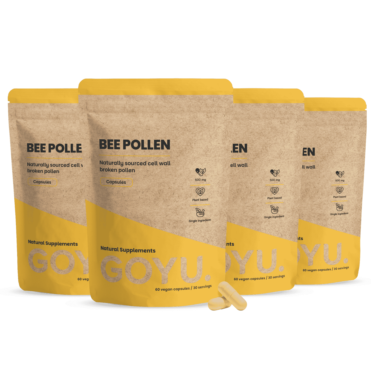 Bee pollen extract capsules 500mg
