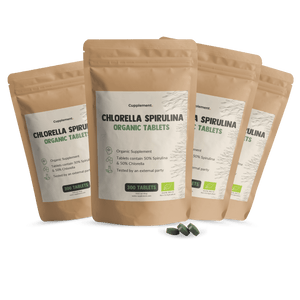 Spirulina Chlorella Tabletten 500 mg Biologisch
