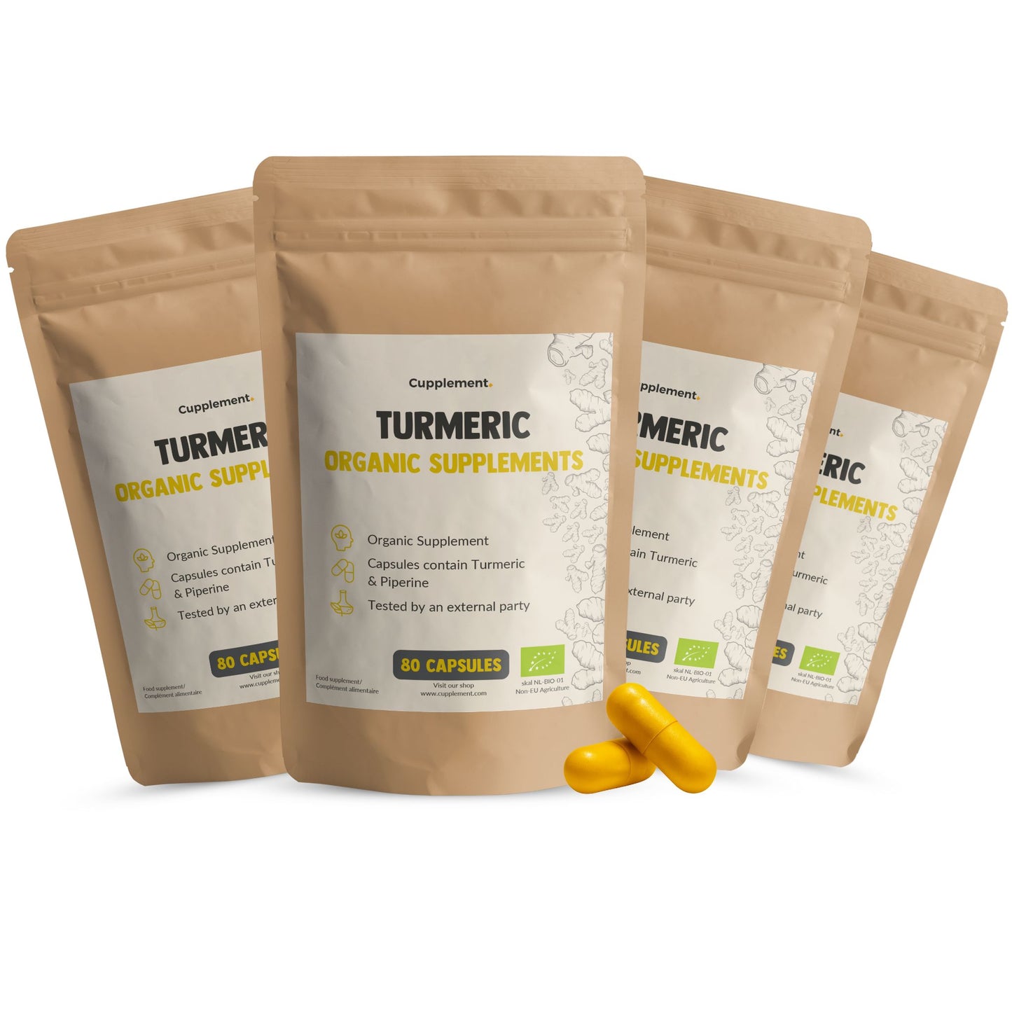 Kurkuma Capsules 600 mg Biologisch