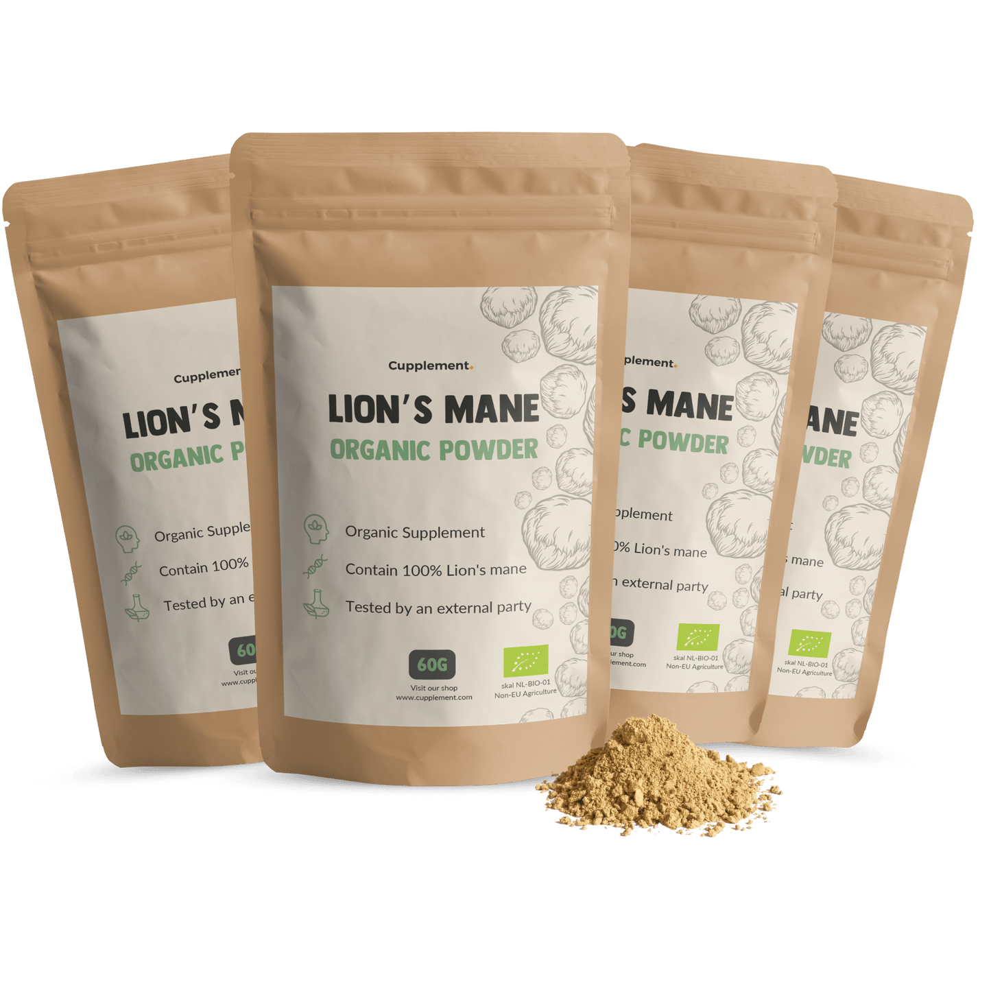 Lion's Mane Poeder Biologisch