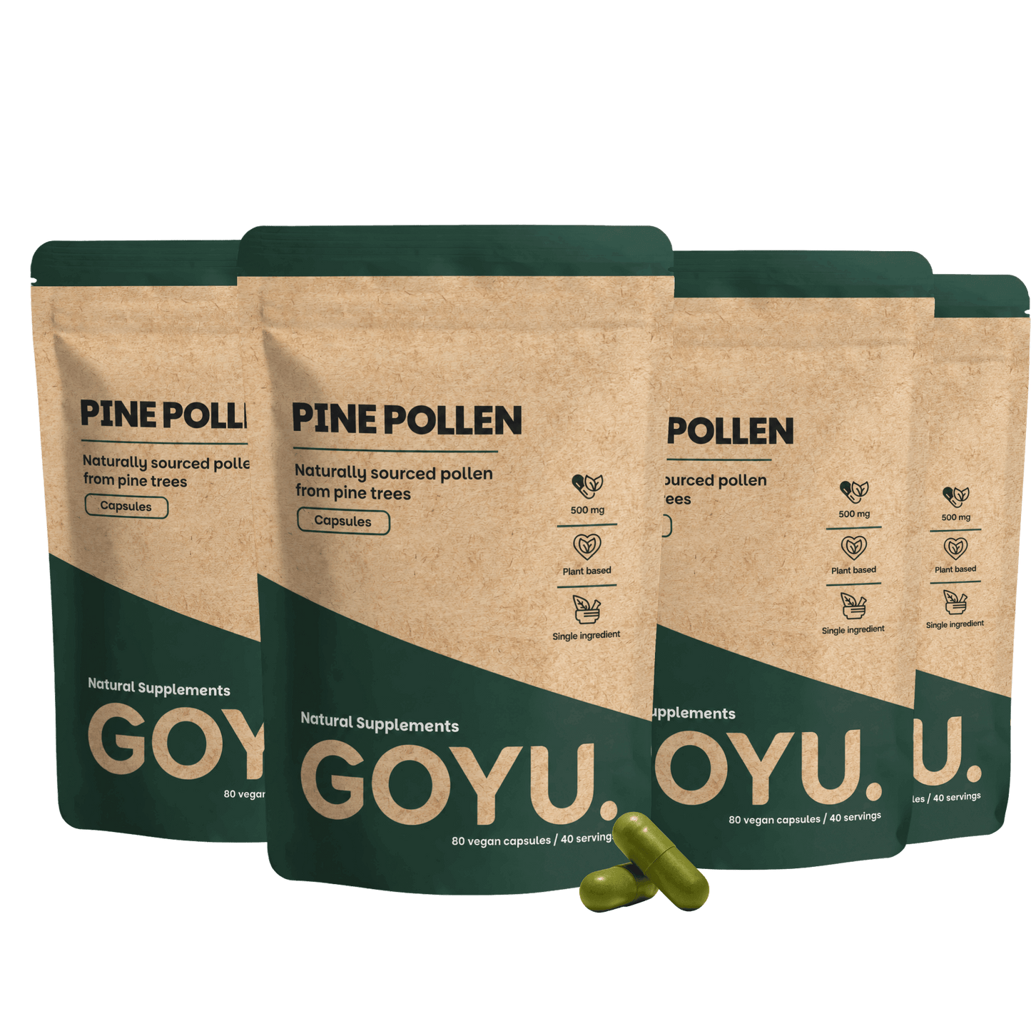 Capsules de pollen de pin 500 mg