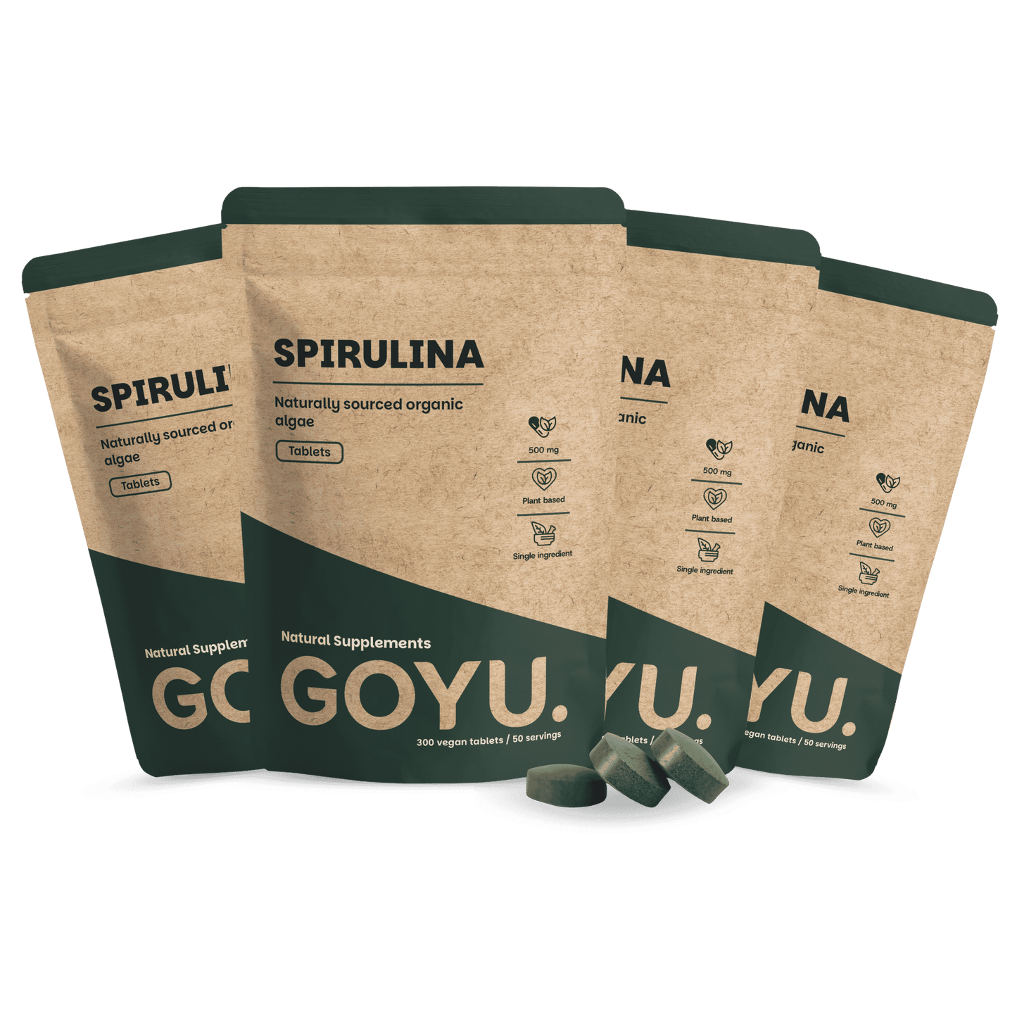 Spirulina tabletten goyu supplement superfood