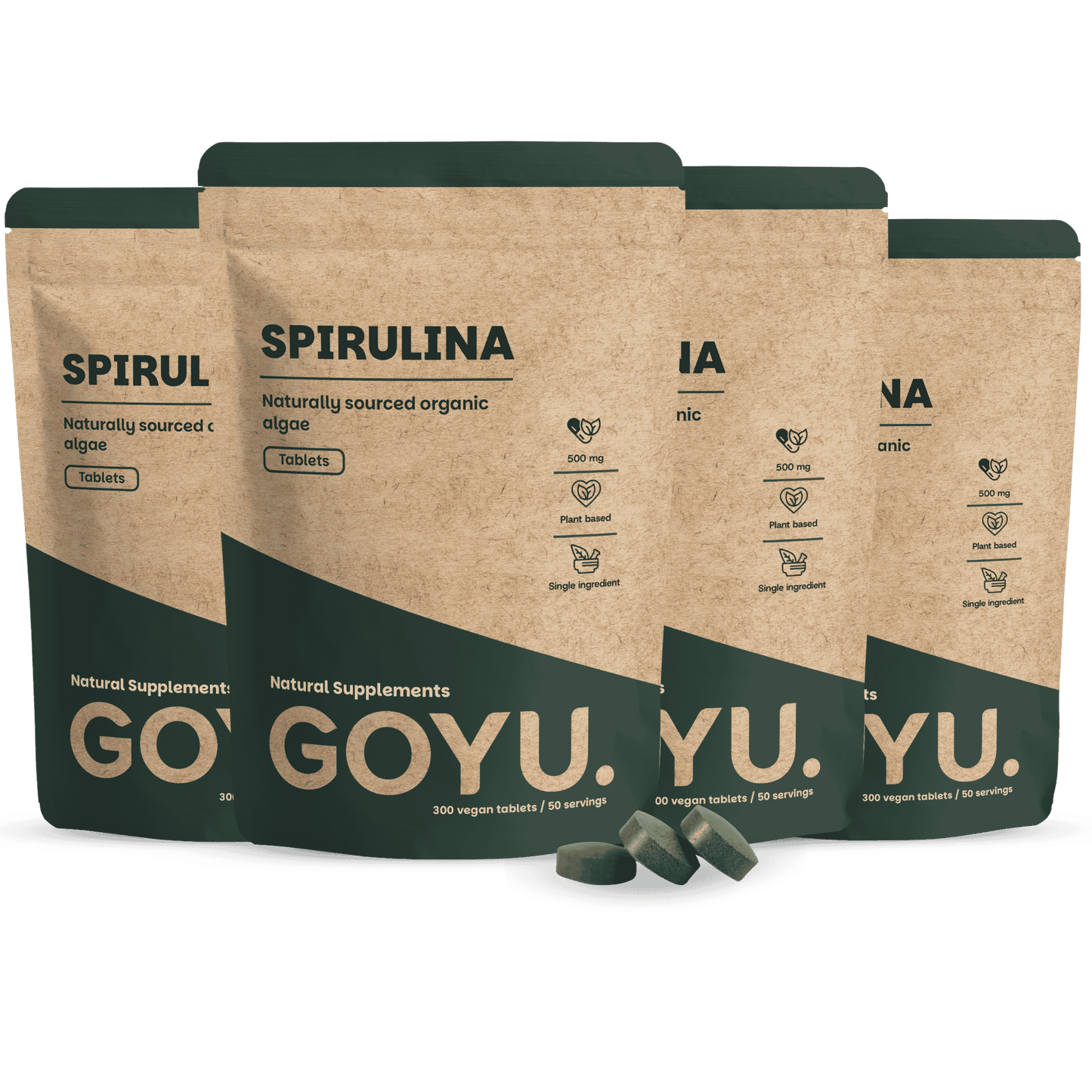 Comprimés de Spiruline 500 mg Biologiques