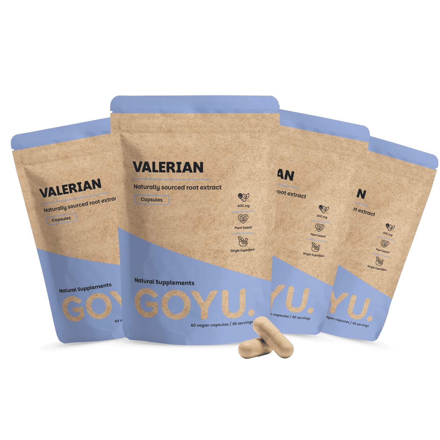 Valeriaan extract capsules goyu supplement superfood