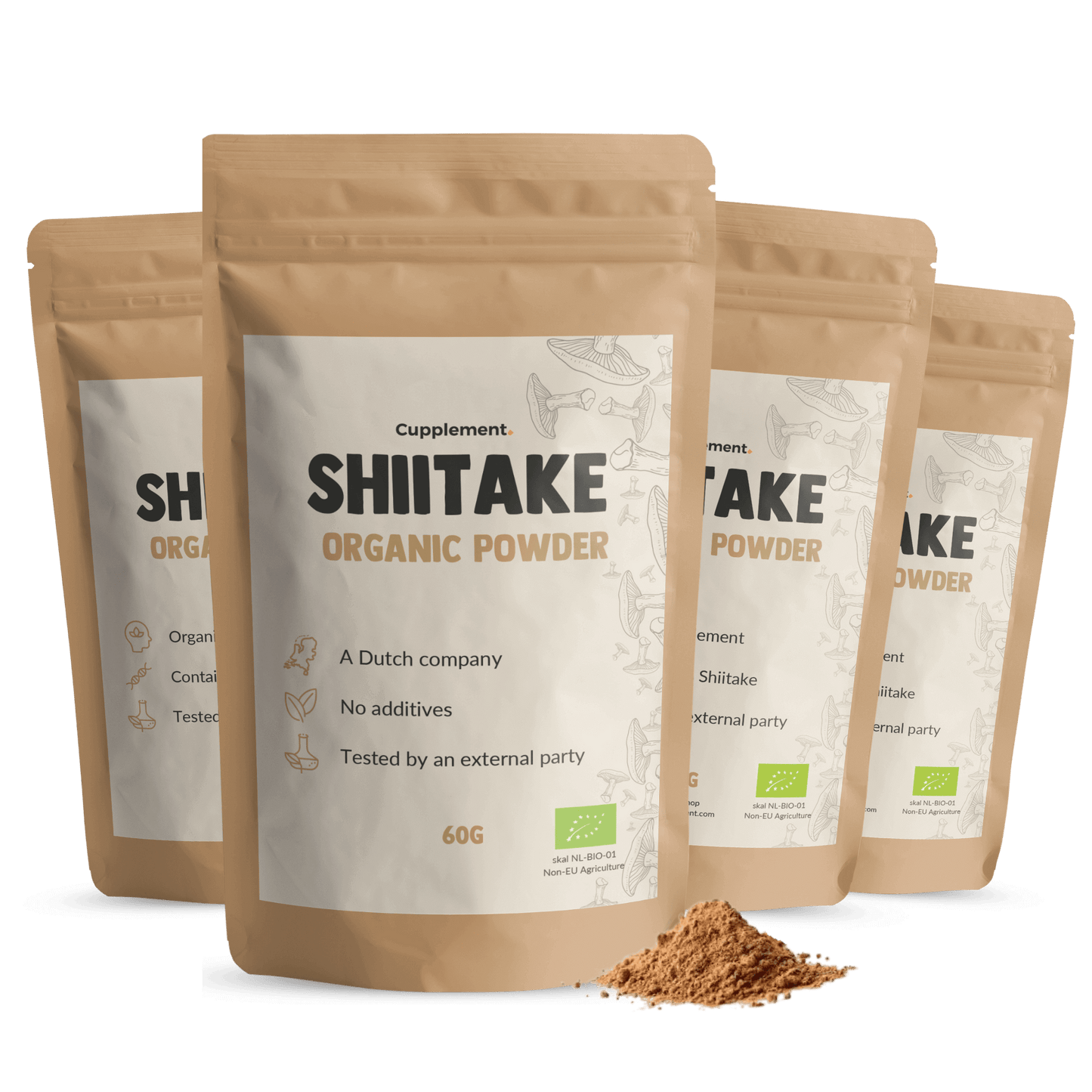 Shiitake Poeder Biologisch