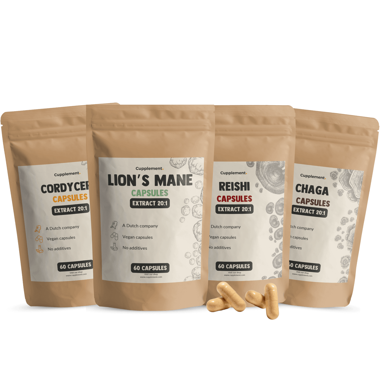 Combipack Mushroom Extract Capsules