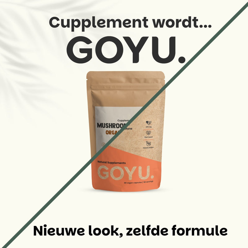 Biologische Paddenstoel complex extract capsules goyu superfood supplement