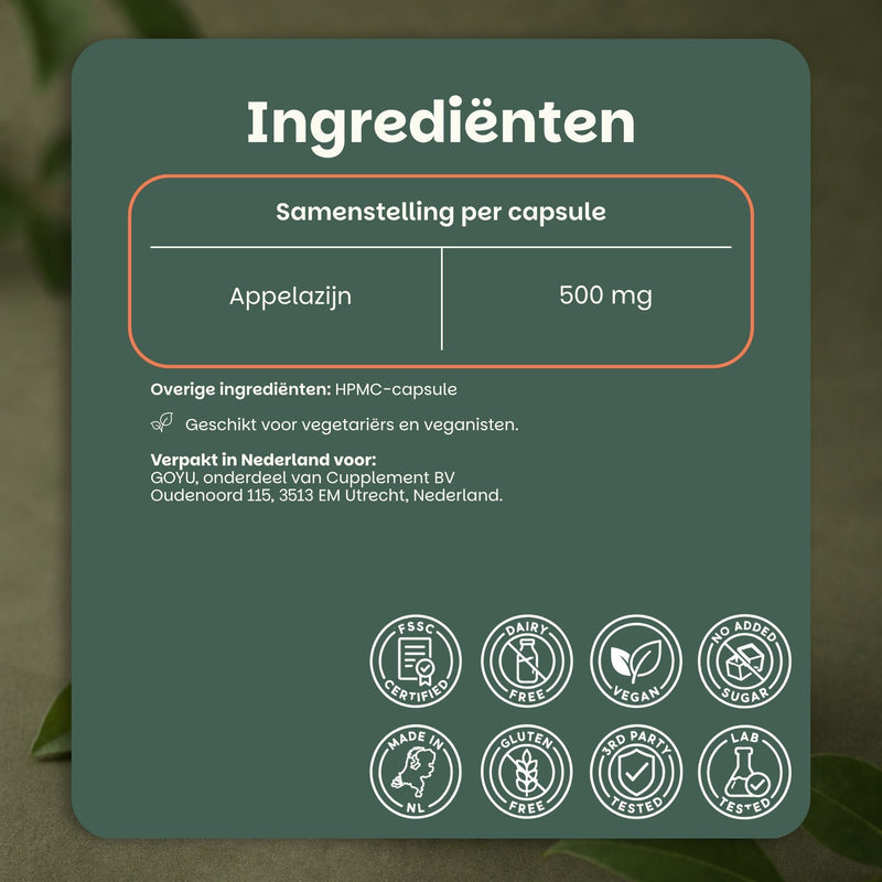 Etiket Appelazijn goyu