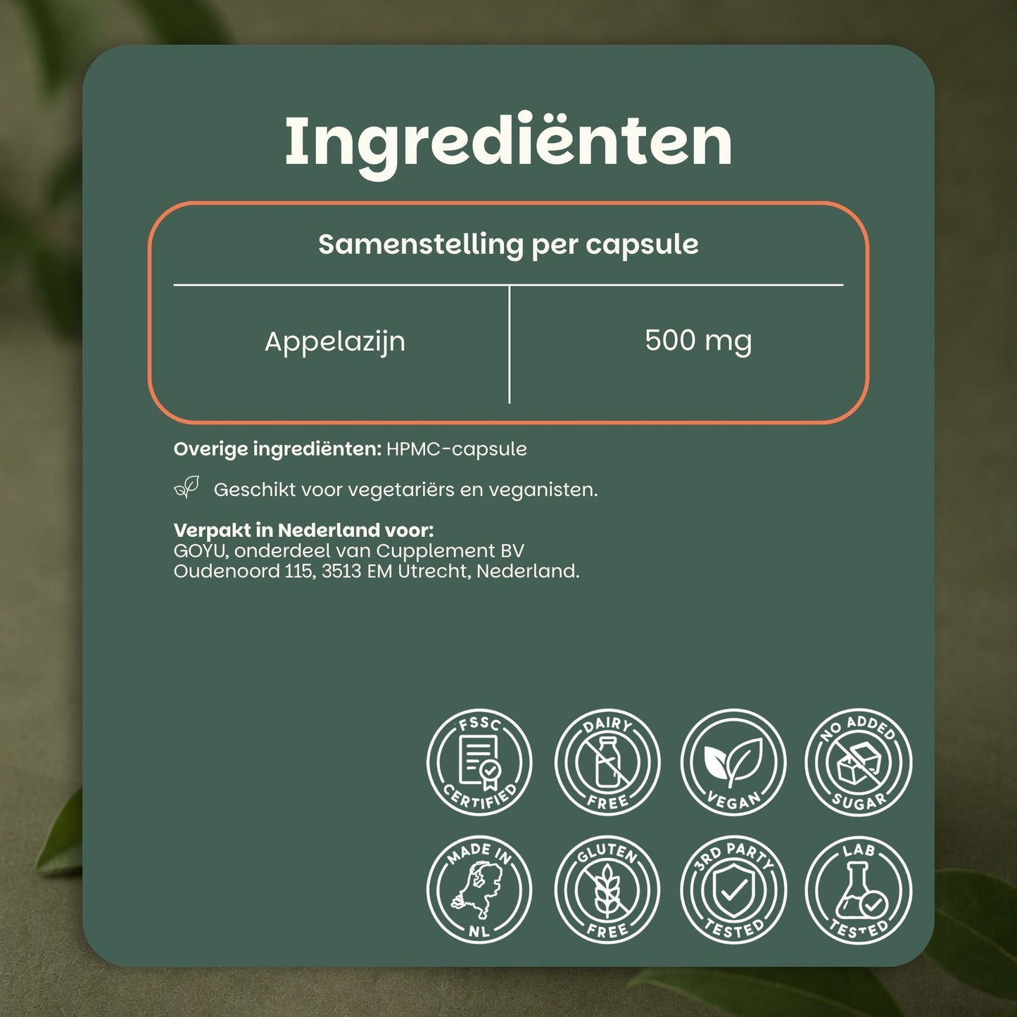 Etiket Appelazijn goyu