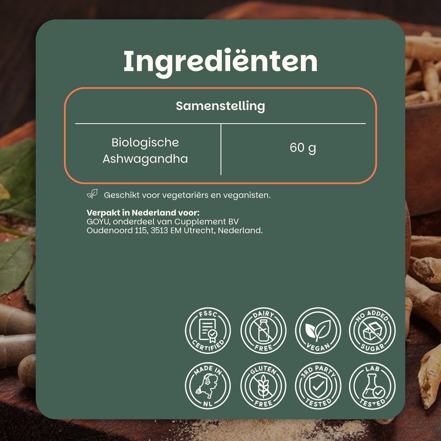 Ashwagandha Poeder Biologisch