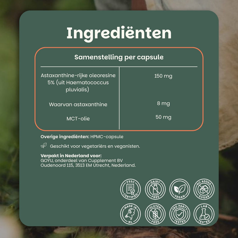 Astaxanthin informatie 