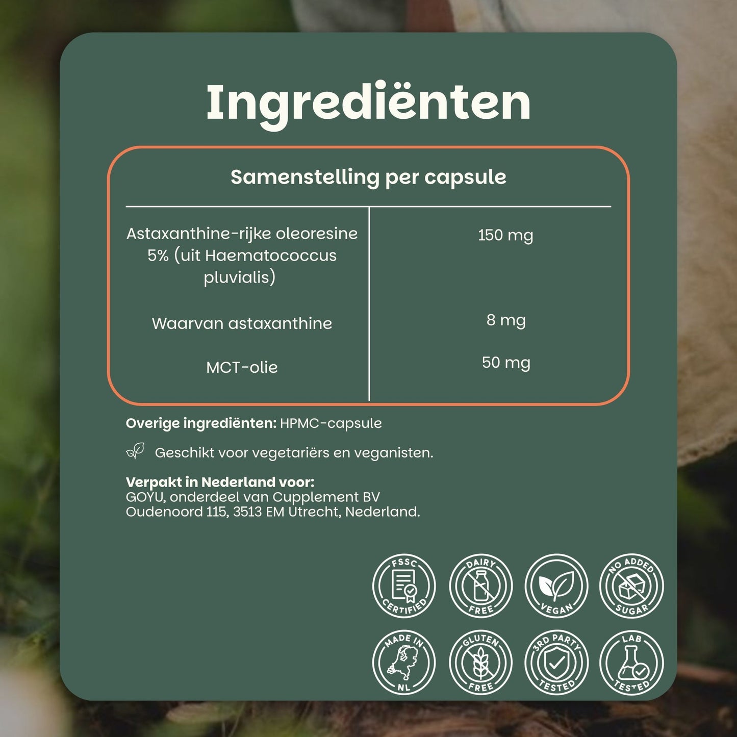 Astaxanthin informatie 