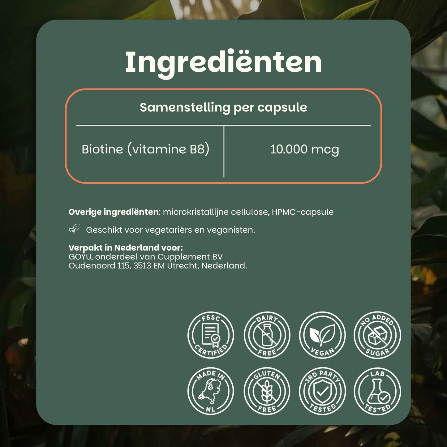 Biotine etiket