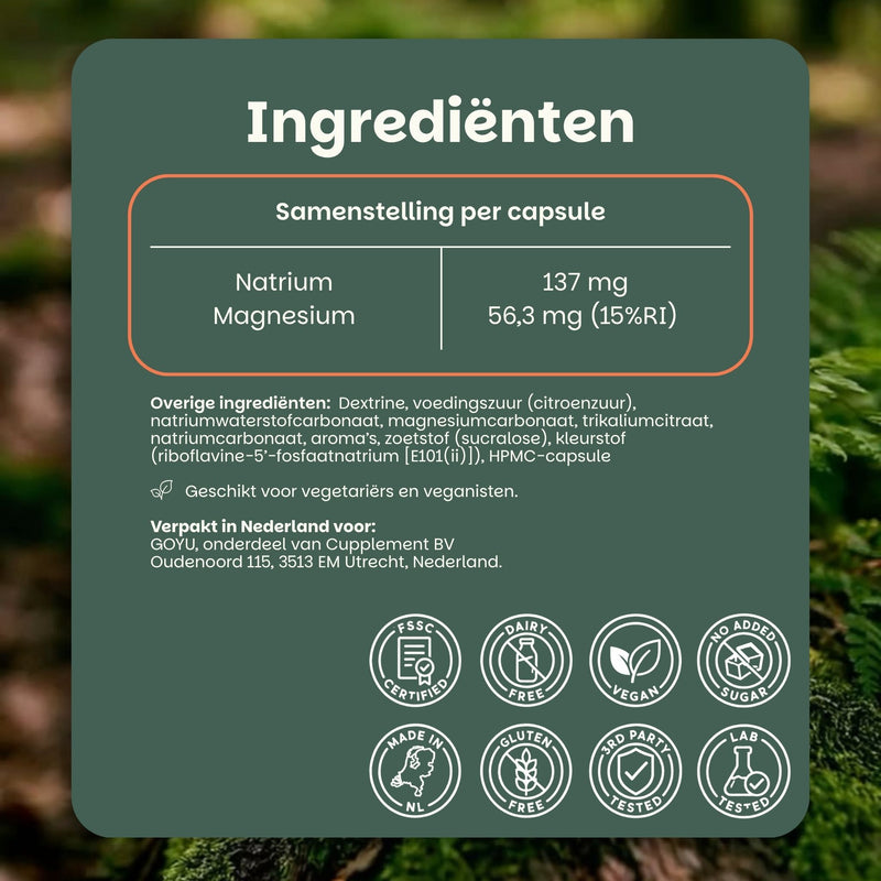 Elektrolyten poeder lime goyu superfood supplement